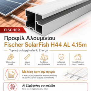 Προφίλ Αλουμινίου Fischer SolarFish H44 AL 4.15m