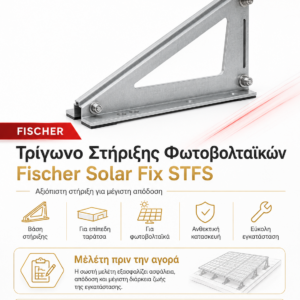 Fischer Solar Fix STFS - Τρίγωνο Στήριξης Φωτοβολταϊκών Επίπεδης Ταράτσας
