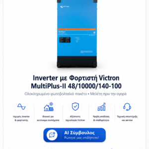 Inverter με Φορτιστή Victron MultiPlus-II 48/10000/140-100